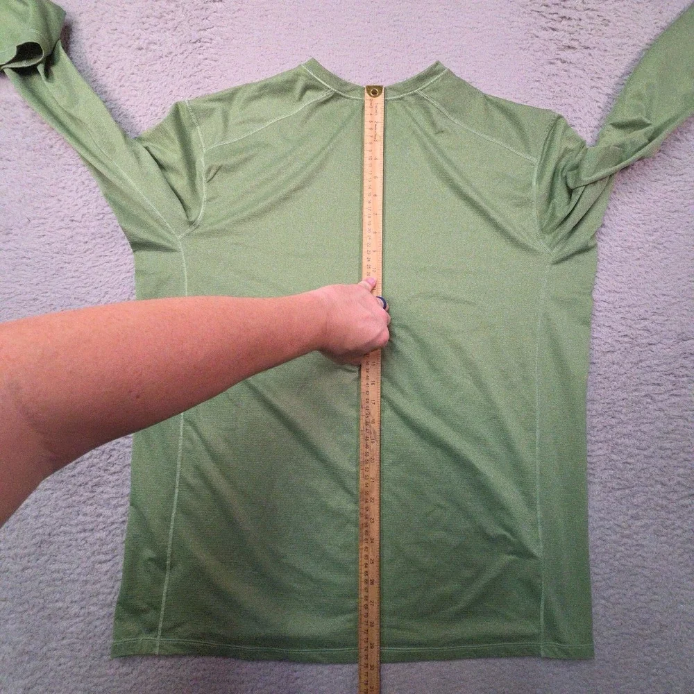 Stio Hylas Crew Shirt Mens XL Green Sun UPF 50 Lightweight Performance Outdoors